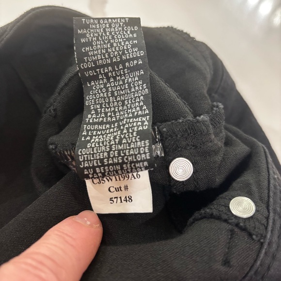 NWT 1822 Denim Women's Contour Black Skinny Jeans sz 14 crop 28” inseam - Picture 10 of 14